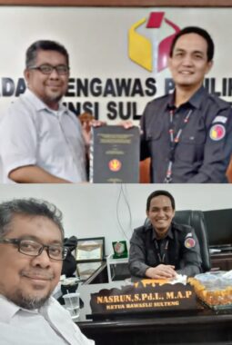 Wujud Kontribusi Akademik, Doktor Fery Serahkan Naskah Disertasi ke Bawaslu Sulteng